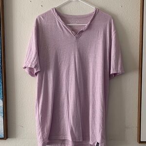 Lucky Brand Men's Lavender Short Sleeve Henley